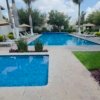 piscina con palmeras y jardines en casa en renta en la rioja el mayorazgo residencial león gto