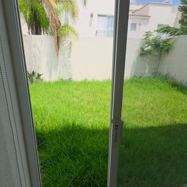 Jardín verde de casa en renta en El Mayorazgo Residencial León Gto