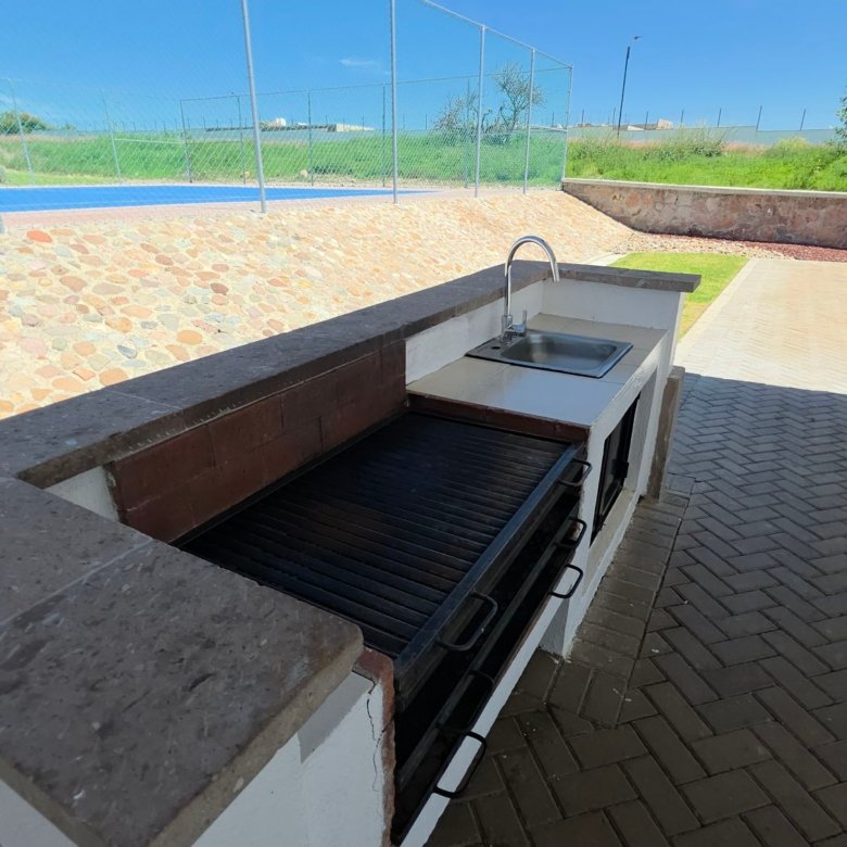 Modulo de asador y tarja en Casa Club Ciudad Maderas Leon terreno en venta Huizache Torresa Inmobiliaria