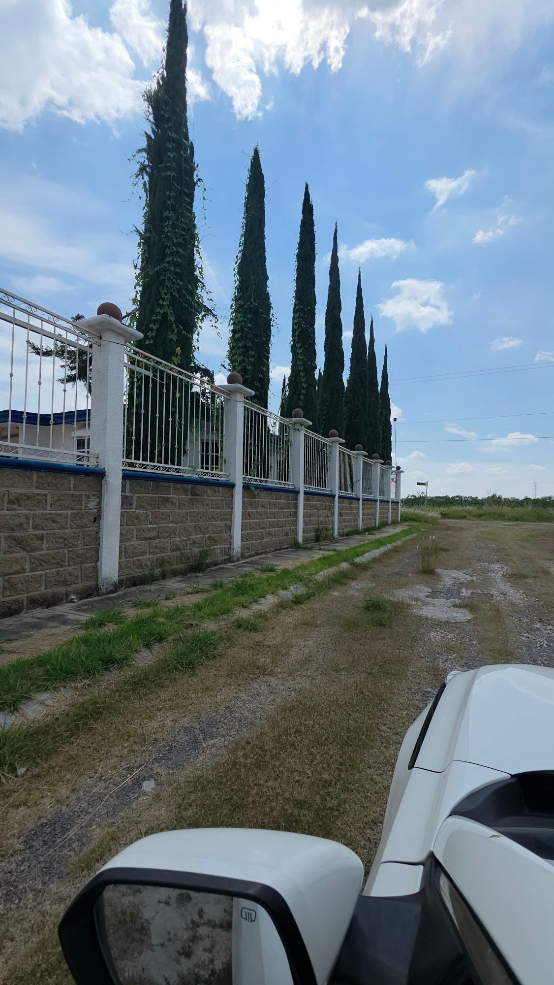 Barda perimetral y arbolado en terrenos campestres en venta en Villas del Vergel Jesús del Monte León Gto