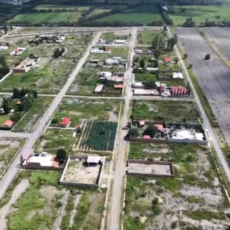 Vista aérea de terrenos campestres en venta en Villas del Vergel Jesús del Monte León Gto